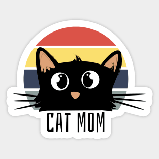 Cat mom Sticker
